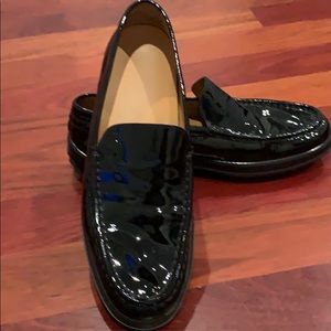 Ladies patent Tod’s loafers
